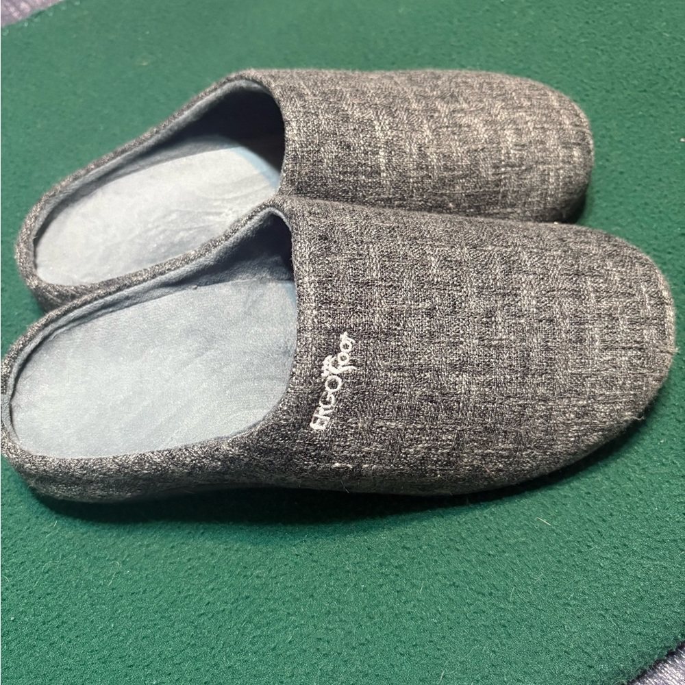 Cozy Gray Women's Slippers‎ - Picture 2 of 5